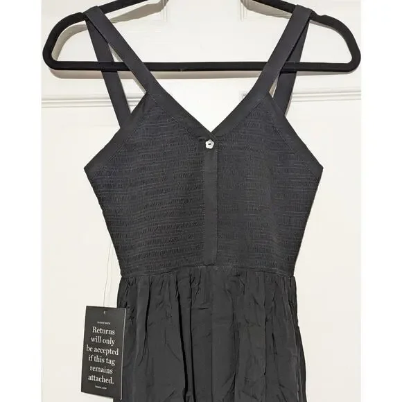 Tuckernuck Black Gillian Sleeveless Smocked Resort Summer Vacation Maxi Dress XS - Picture 10 of 15